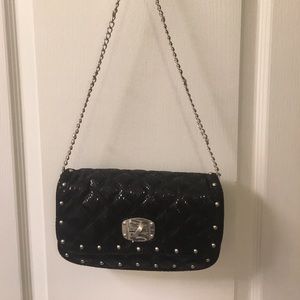Never used WHBM black chain strap small bag